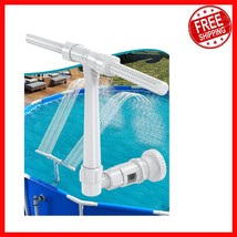 Upgrade Your Pool: Adjustable Dual Spray Fountain with Soothing Waterfall - $26.18