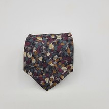 Mens Necktie Burgundy Muilti Colored Towncraft, size 55.5  x 3.5 inch Vi... - $12.99