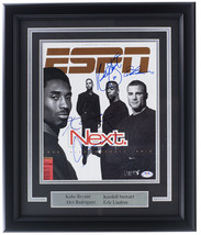Kobe Bryant, Lindros, Arod , Stewart Autografato Cornice Espn Rivista Cover PSA - £1,549.98 GBP