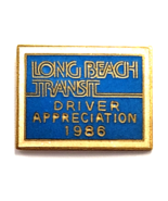 Long Beach Transit Driver Appreciation 1986 Pin Public Transportation Ca... - $12.99