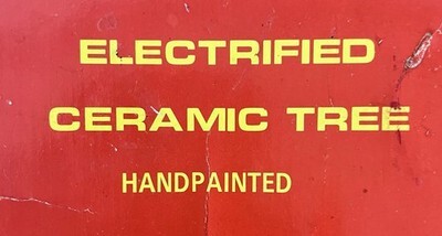 Vtg THE THOMAS COMPANY ELECTRIFIED CERAMIC Decorative CHRISTMAS TREE Missing 1 Item image 3