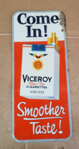 Vintage Viceroy Filter Tip Cigarettes Sign King Size dealer Advertisement - £168.89 GBP