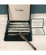 Set of 6 Neiman Marcus Silverware Flatware Butter Knives / Spreaders vel... - $104.25 CAD