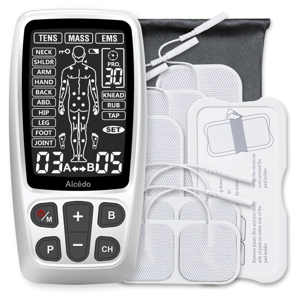 TENS Unit + EMS Combination Machine Muscle Stimulator for Pain Relief ...