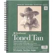 Strathmore Toned Sketch Spiral Paper Pad 9X12-Tan 50 Sheets (Pack of 1) - $882.18 MXN