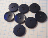 Vintage lot of Sewing Buttons - 2-Hole Dark Blue Rounds - $10.00