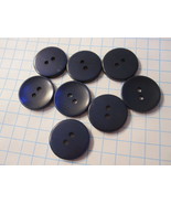 Vintage lot of Sewing Buttons - 2-Hole Dark Blue Rounds - £7.83 GBP