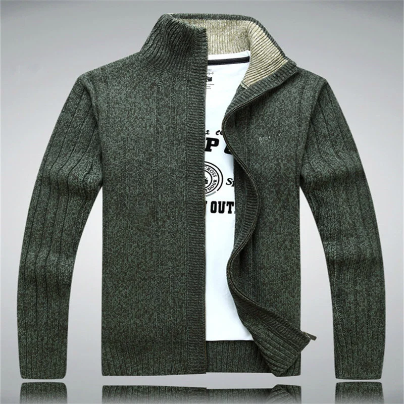 Men&#39;s Winter  Casual  Cardigan Jackets Thick Warm Clothing Cashmere  Coats Outer - £141.39 GBP