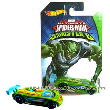 2015 HW Ultimate Spider-Man Sinister6 1:64 Die Cast Car Green Goblin BATTLE SPEC - £19.74 GBP