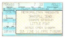 Grateful Dead Konzert Ticket Stumpf Juni 16 1991 East Rutherford Neu Jerseystoff - £39.09 GBP