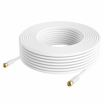 Coaxial Cable(50 Feet) Triple Shielded Digital Rg6 Antenna Cable With F-Male Con - £23.17 GBP