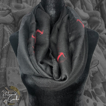 Rue 21 Etc Black Red Anchor Multifunction Infinity Fashion Scarf Neck Warmer - £11.98 GBP