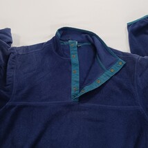 Vintage Woolrich Men's Faded Blue 1/4 Snap Buttons Pullover Sweatshirt Sz Large image 14