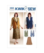 Kwik Sew K3824 Vest and Skirt Sewing Pattern - Size 1X-2X-3X-4X - £15.55 GBP