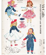 McCall&#39;s 1720 Girl Doll Clothes to fit the Sweet Sue Dolls Sewing Patter... - $19.68
