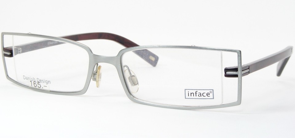 Inface Danish Design if 8242-395 Silver-Grey UNIQUE RARE EYEGLASSES 49-1... - $79.20