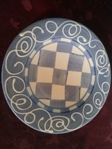 Americaware Blue Checkered Plate A. Mallory USA 9&quot; - £37.86 GBP