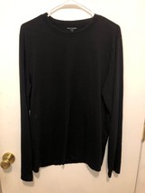 Mott &amp; Bow Mens SZ Large Long Sleeve Cotton Black Shirt - $13.85