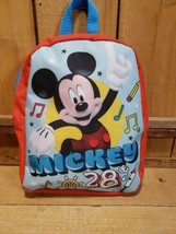 Disney Mickey Mouse 28 Backpack 10&quot; Bookbag 2017 School Bag Red Blue  - $22.76