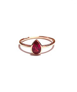 Fine 14K Gold Natural Certified andmade .95 Ct Ruby Engagement Ring For Her - £262.88 GBP
