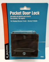 Passage Pocket Door Lock, Metal, Oil Rubbed Bronze - Ultra 49602 - $0.99