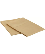 Camel / Gold 1200 PILLOWCASES - 2 Pillow Cases Per Set. King Size Standa... - $46.28 CAD