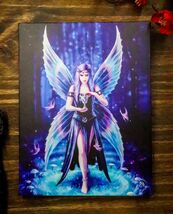 Ebros Anne Stokes Enchantment Triple Moon Fairy Wood Framed Canvas Wall ... - $17.49