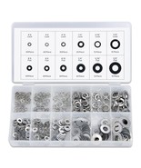 NEIKO 50400A Stainless Steel Lock and Flat Washer Assortment | 350 Piece... - £15.68 GBP