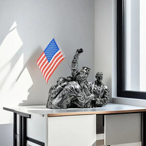1pc Resin Trump 2024 Rally Statue with American Flag - Political Theme F... - $46.58 CAD