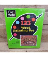 Craft Master 1,2,3 Wood Painting Set 1051 American Eagle 6X8 VTG New Sealed - £11.83 GBP