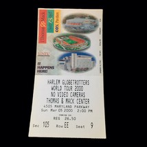 Vtg 2000 Harlem Globetrotters World Tour 03/05/00 Ticket Stub Las Vegas ... - £26.09 GBP