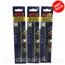 ARTU USA  7/16" Cobalt & Tungsten Carbide Tip Drill Bit 01060 Pack of 3 - £18.98 GBP