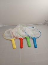4 Elefun Game Replacement Butterfly Nets Yellow, Blue, Red And Green - $11.99