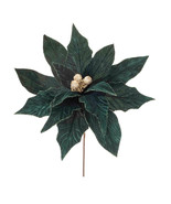 Forest Green Poinsettia Stem (Set of 2) - $76.85 CAD