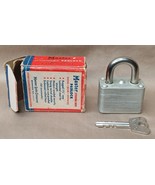 Vintage Master Strong Boy Padlock #22 Laminated Steel 2 Keys W Box - €11,96 EUR