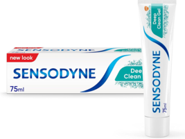 5 packs original Sensodyne Deep Clean Toothpaste for Sensitive Teeth 75ml - £47.05 GBP