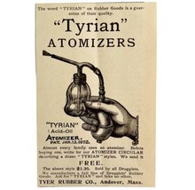 Tyrian Atomizer Acid Oil Mass 1894 Advertisement Victorian Medical ADBN1ccc - $14.99