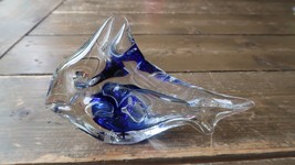 Rollin Karg Glass Fish Art Decor Paperweight 6.5&quot; - $77.61