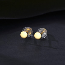 Ear-Caring Earrings No Need To Take Off S925 Silver Stud Earrings For Women Simp - £8.78 GBP