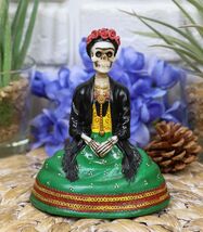 Ebros Mexican Dias De Los Muertos Sitting Lady Skeleton DOD Statue 4&quot;Tall - €20,74 EUR