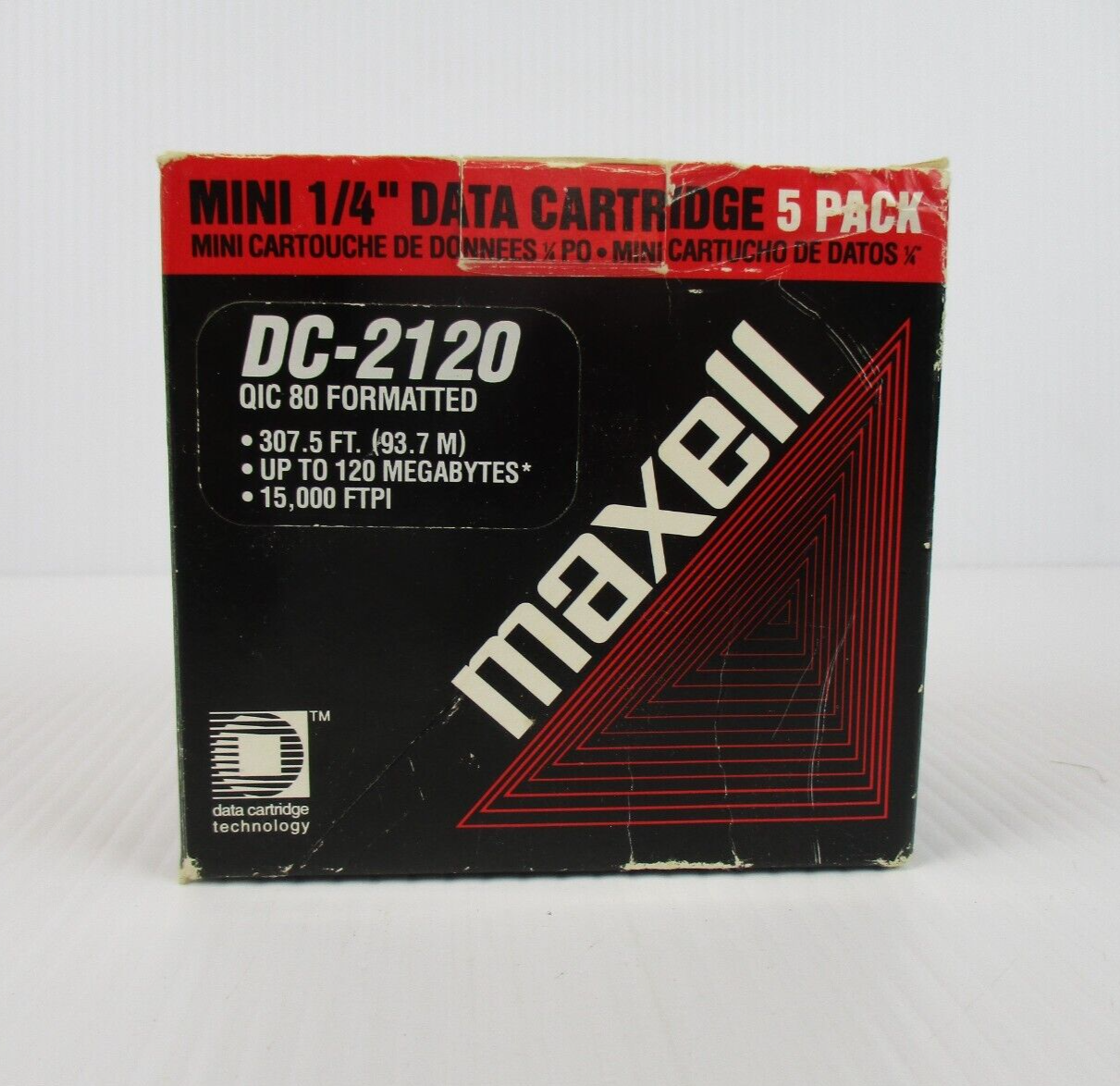 Maxell Data Cartridges DC-2120 QIC80 Formatted Mini 1/4" 5 Pack New In Box - $17.50