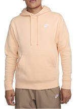 Nike Sportswear Club Fleece Pullover Hoodie Ice Peach Size L Mens BV2654-801 NEW - £46.38 GBP