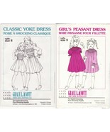 2X Grace Knott Girls Classic Yoke &amp; Peasant Dress English Smocking Patte... - €11,19 EUR