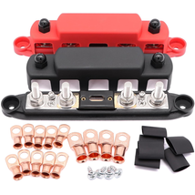 300A Power Distribution Block Bus Bar with 300A ANL Fuse,4X 5/16&quot;(M8) Po... - $58.02