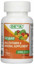 DEVA Vegan Multivitamin &amp; Mineral Supplement Tablets, 90 Tablets - £11.59 GBP