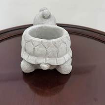 Cement Tortoise Planter with Air Plant, Animal Succulent Planter,Airplant Holder image 4