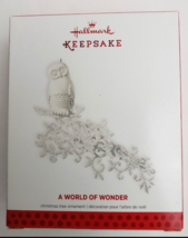 Hallmark Keepsake A World Of Wonder Christmas Tree Ornament White Owl 2013 - £12.01 GBP