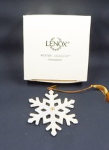 Lenox Winter Splendor Snowflake Ornament Fine China 24K Gold Made in China - £15.62 GBP
