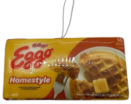 Kellogg&#39;s Eggo Homestyle Waffle Tree Ornament Breakfast Kitchen Decor - £10.36 GBP