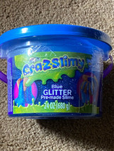 Cra-Z-Slimy Pre-made Slime Blue Glitter 24 oz. - £15.57 GBP